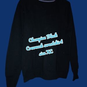 Champion Black Crewneck Sweatshirt